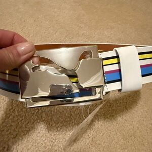 NEW!  Puma Men's Stripe Graphic Wide Belt - Size S